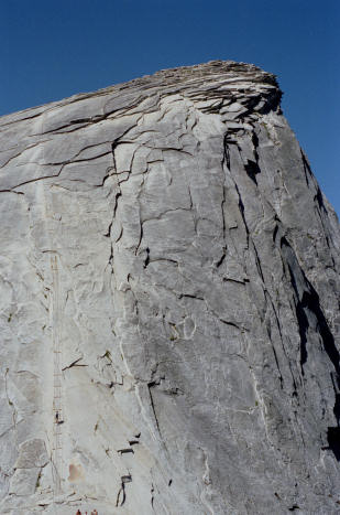The cables up Half Dome