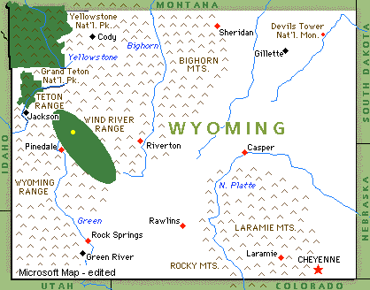 [IMAGE - Wyoming map]